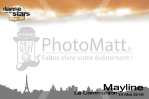 Thème photobooth borne photo selfie photomatt danse avec les stars