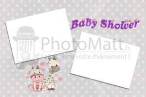 Thème photobooth borne photo selfie photomatt Baby shower bébé enfant