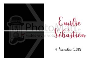 Thème photobooth borne photo selfie photomatt mariage simple chic unicolore blanc